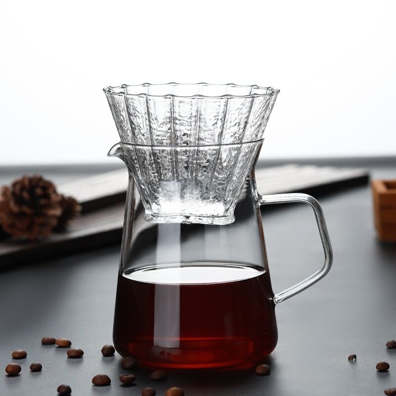 high borosilicate glass coffee dripper set