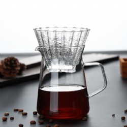 high borosilicate glass coffee dripper set