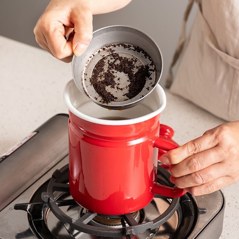 Enamel coffee kettle