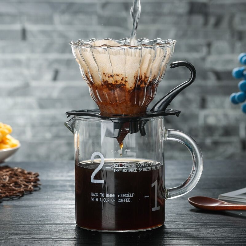high borosilicate glass coffee dripper set