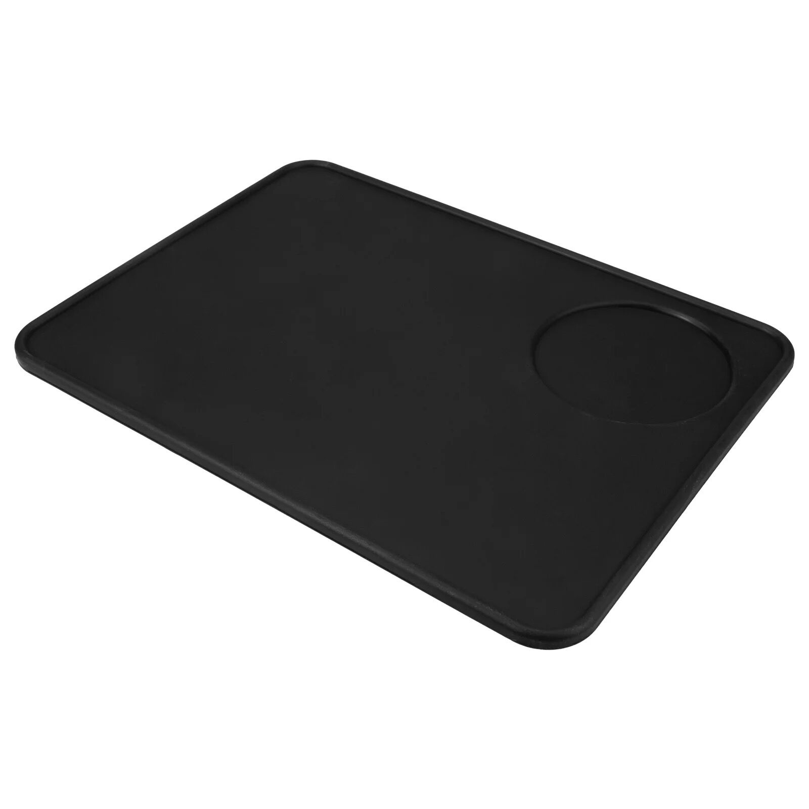 Corner coffee tamper mat