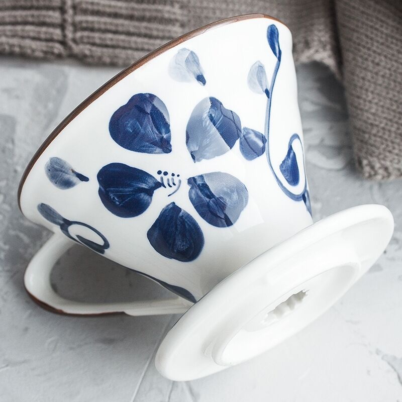 V60 Creamic flower coffee filter