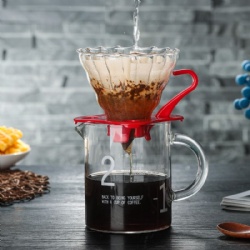 high borosilicate glass coffee dripper set