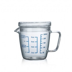 glass milk coffee measurement cup