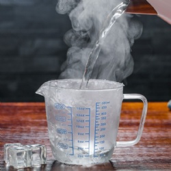 glass milk coffee measurement cup