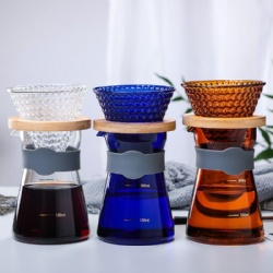 high borosilicate glass coffee dripper set