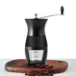 black color manual coffee grinder