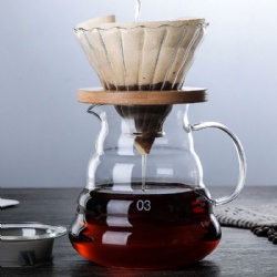 high borosilicate glass coffee dripper set