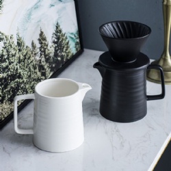 black color creamic coffee dripper set