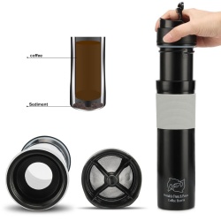 Portable travel coffee french press