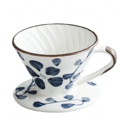 V60 Creamic flower coffee filter