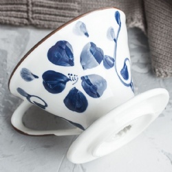 V60 Creamic flower coffee filter