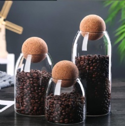 coffee bean glass storage pot