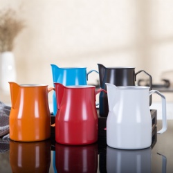 Italian color espresso milk jug